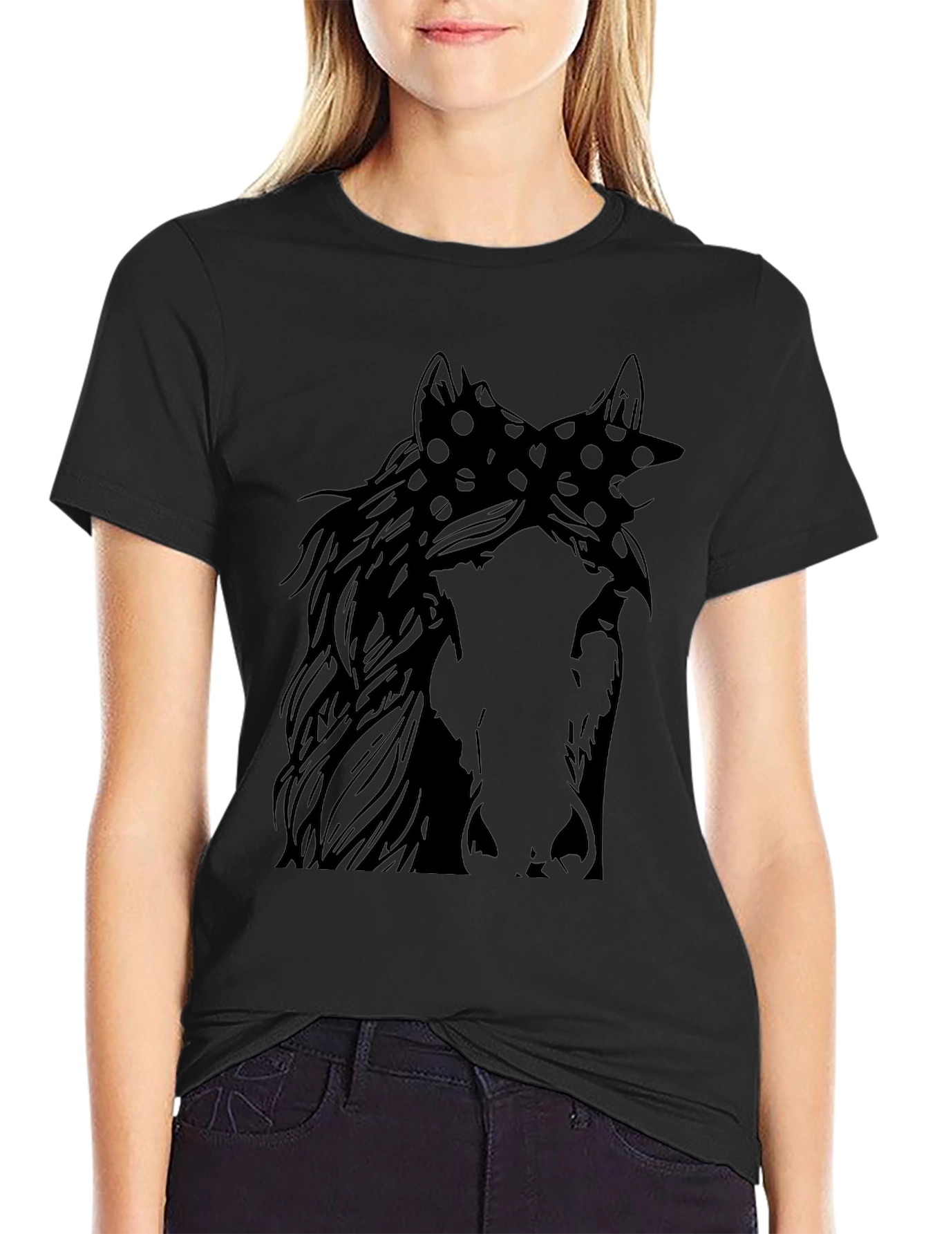 Horse Bandana Graphic Tee - Unisex Black T-Shirt