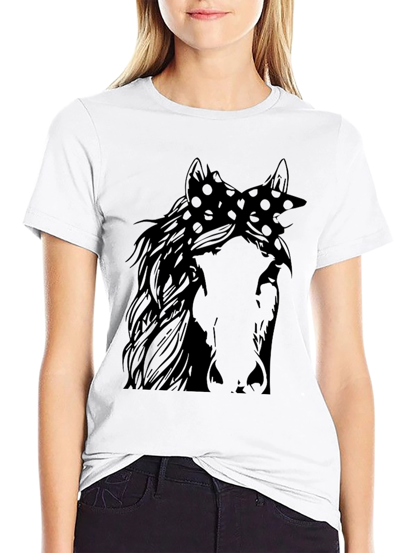 Horse Bandana Graphic Tee - Unisex Black T-Shirt