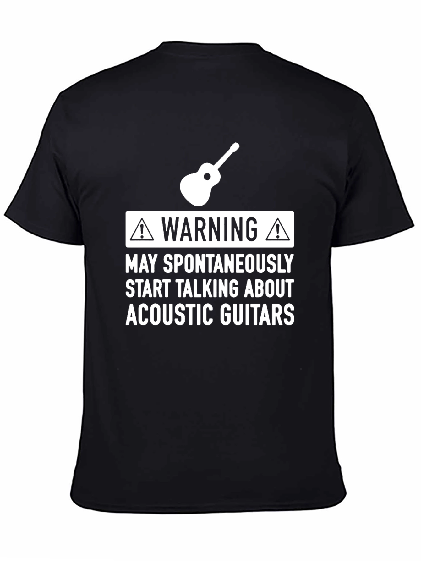 Warning May Talk About Acoustic Guitars T-Shirt