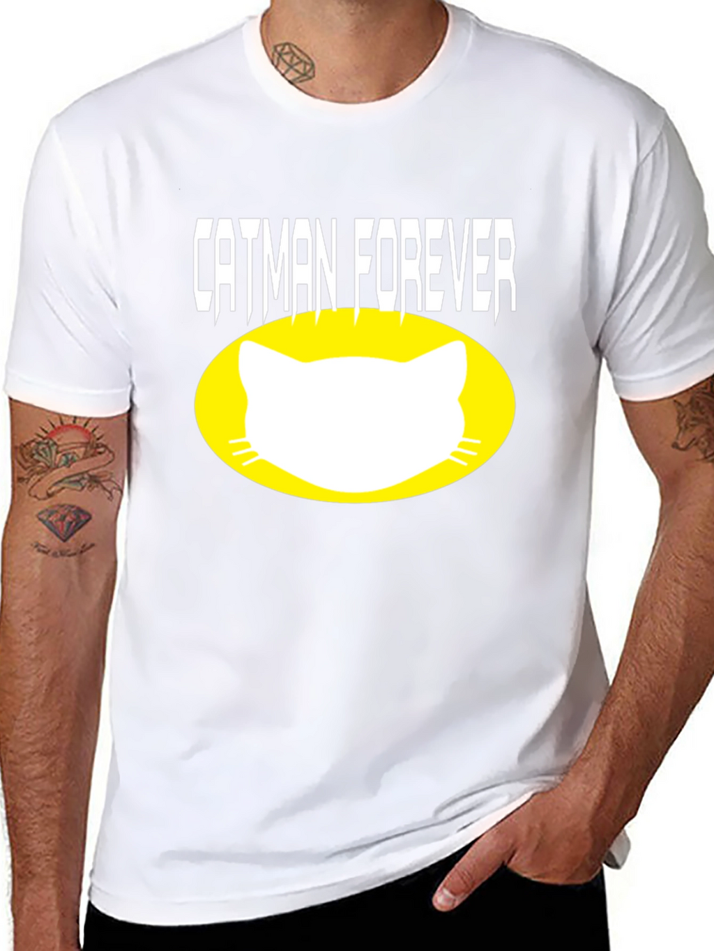 Catman Forever Graphic T-Shirt - Black