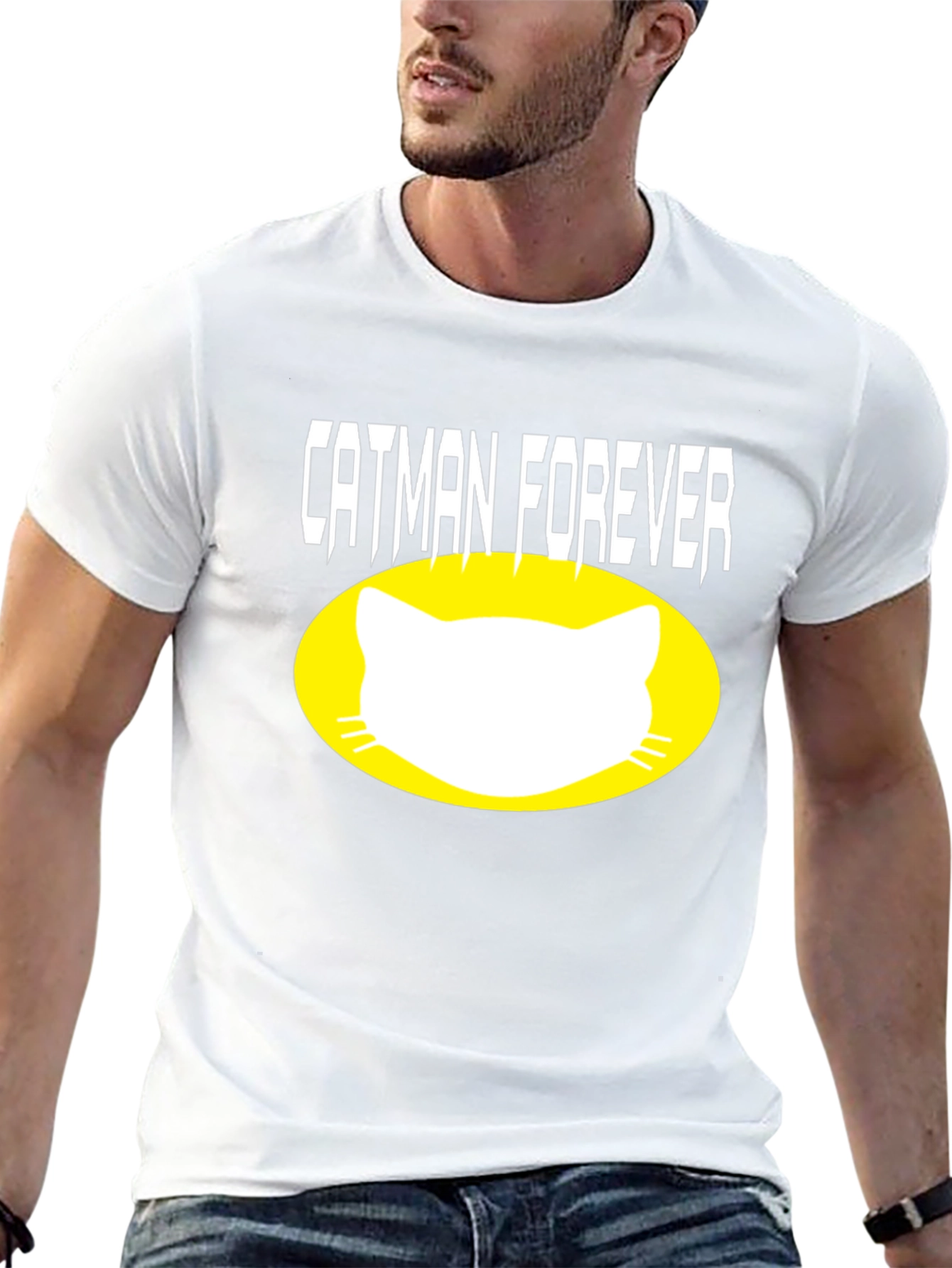 Catman Forever Graphic T-Shirt - Black