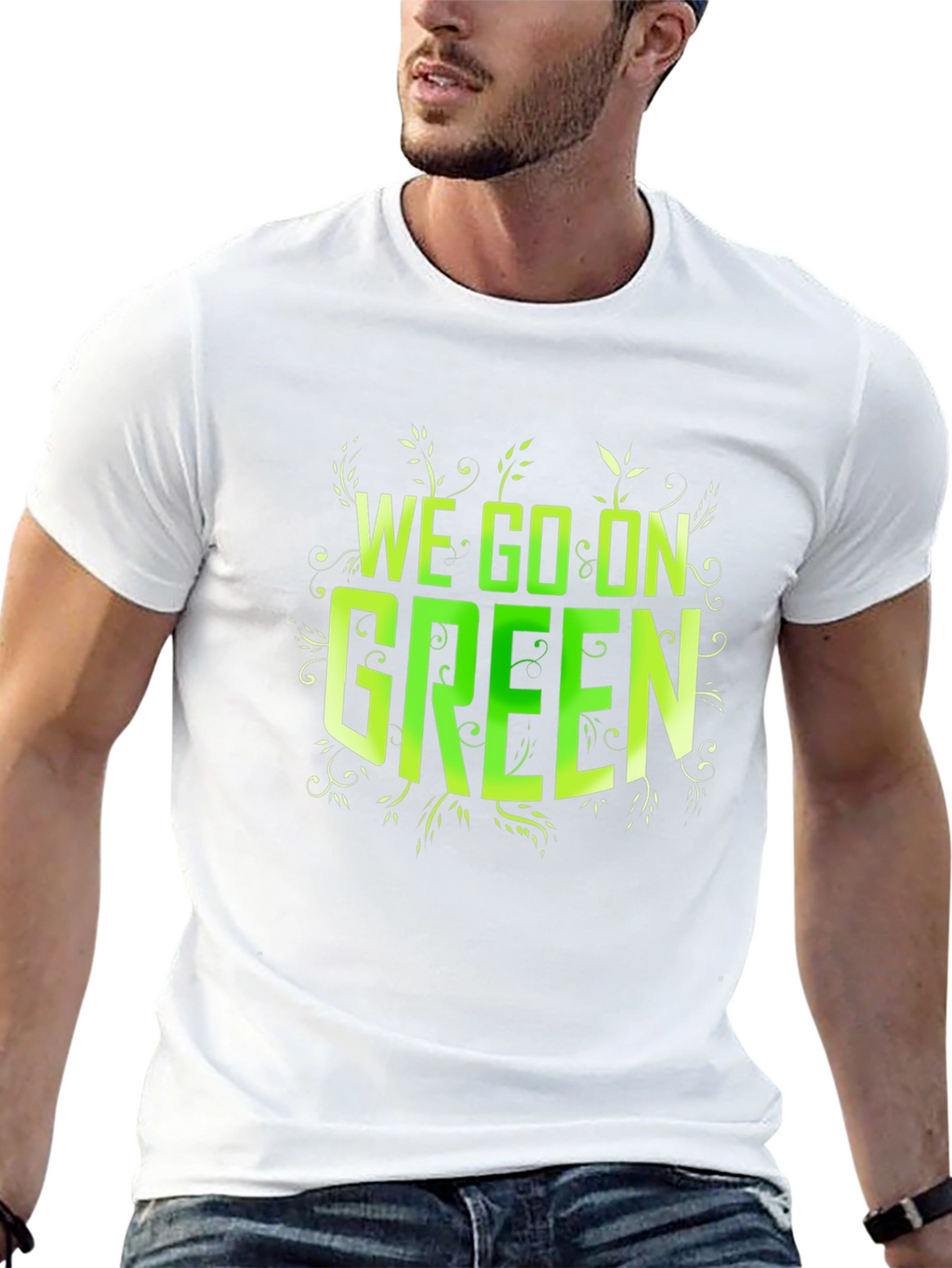 We Go On Green Black T-Shirt