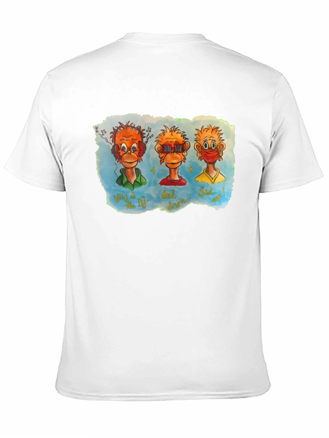 Three Monkeys Graphic T-Shirt