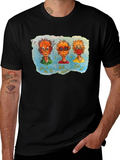 Three Monkeys Graphic T-Shirt