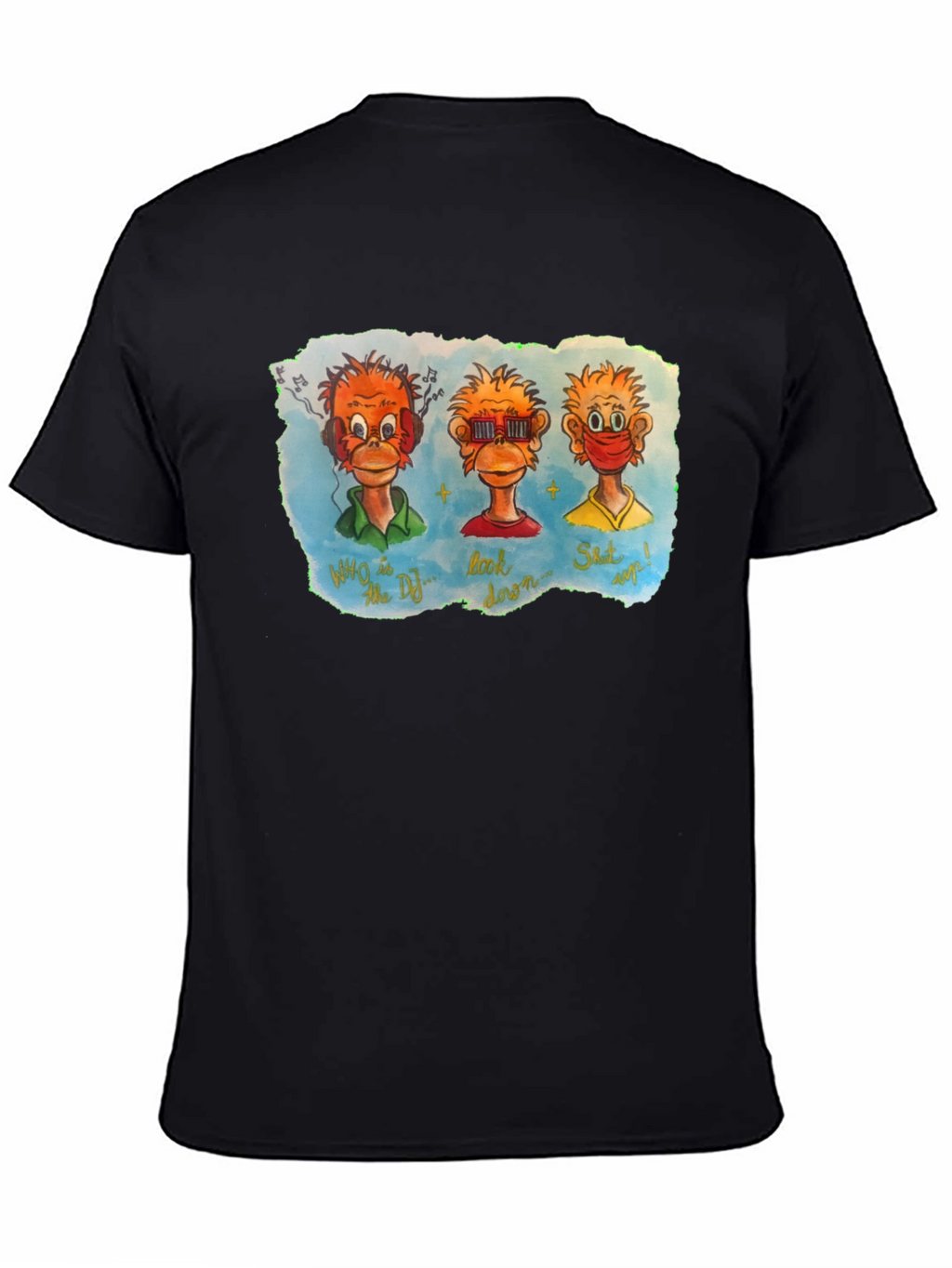 Three Monkeys Graphic T-Shirt