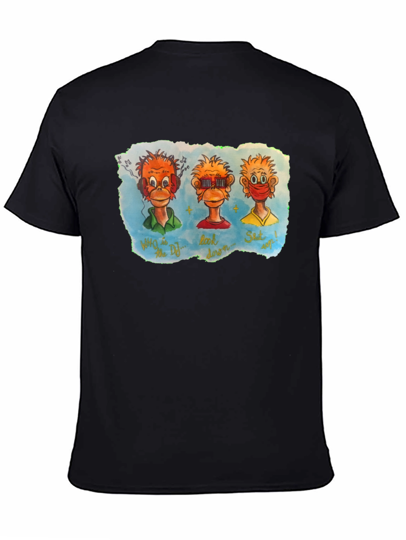 Three Monkeys Graphic T-Shirt