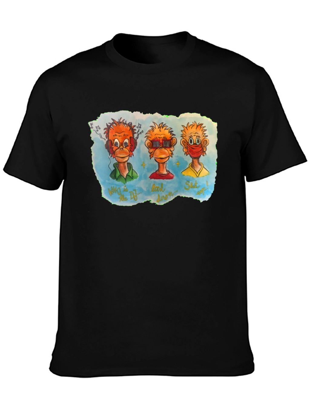 Three Monkeys Graphic T-Shirt