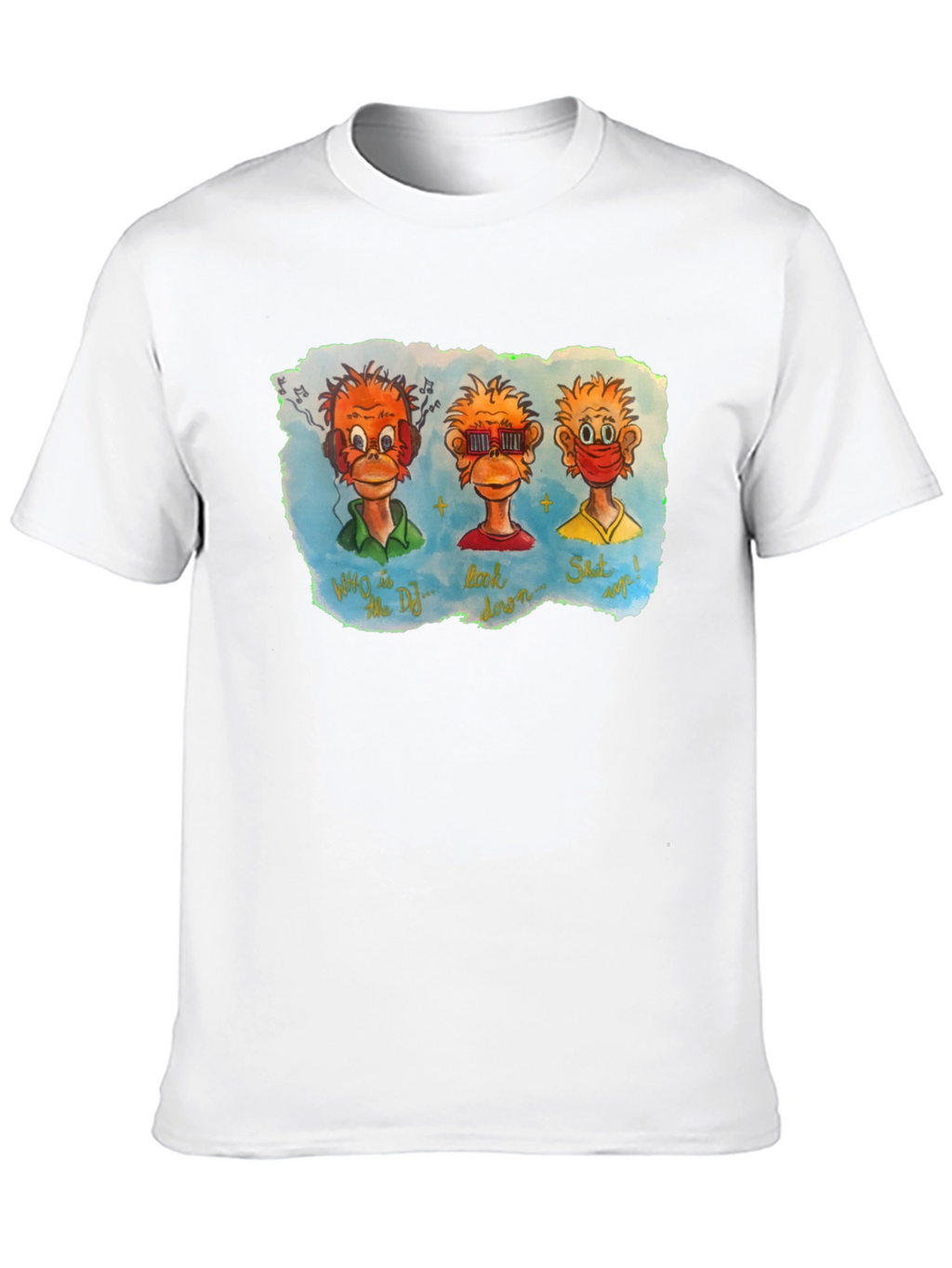 Three Monkeys Graphic T-Shirt