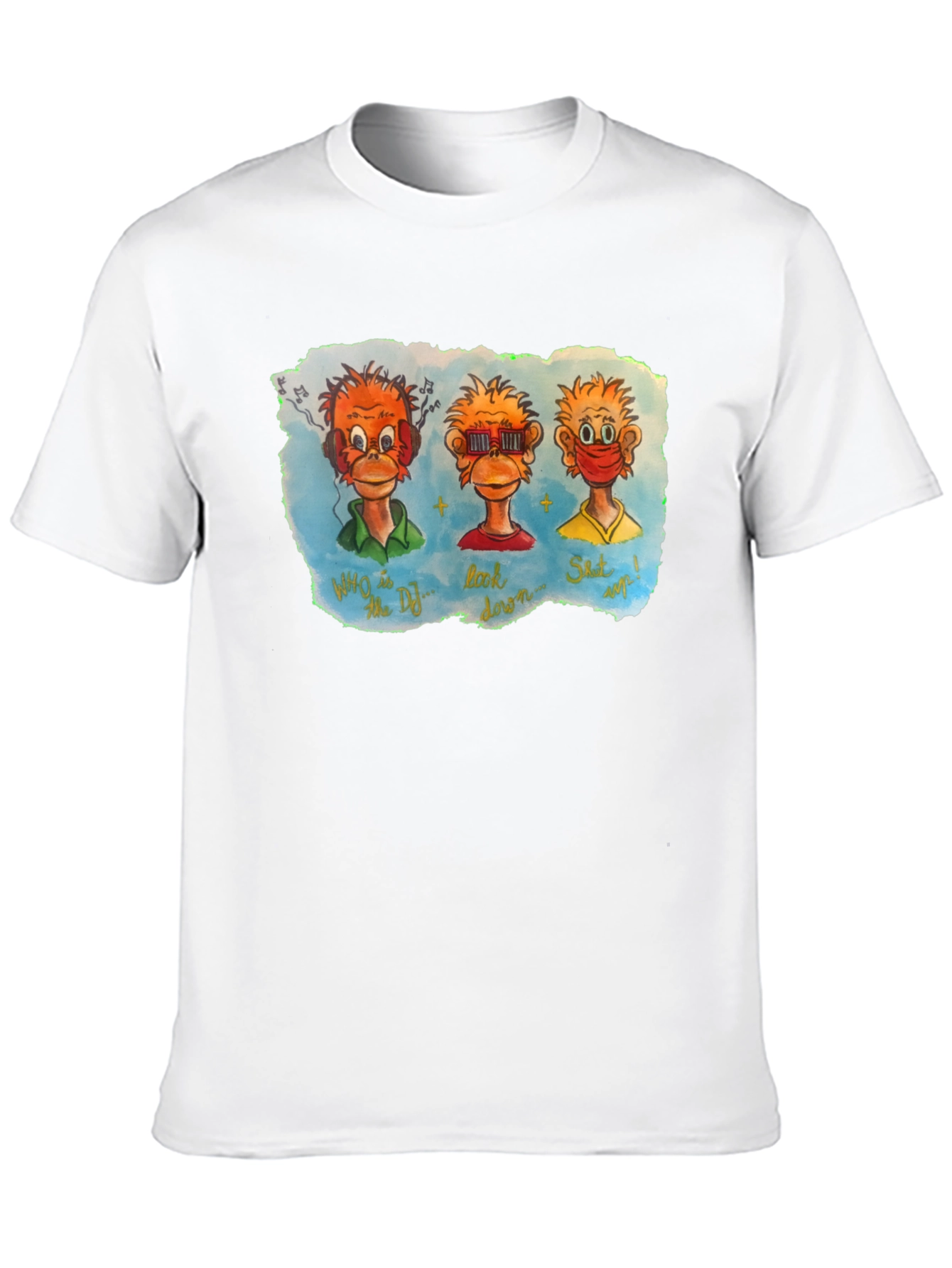 Three Monkeys Graphic T-Shirt