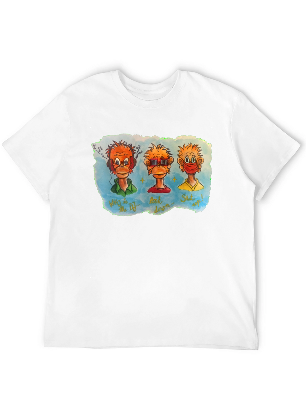 Three Monkeys Graphic T-Shirt