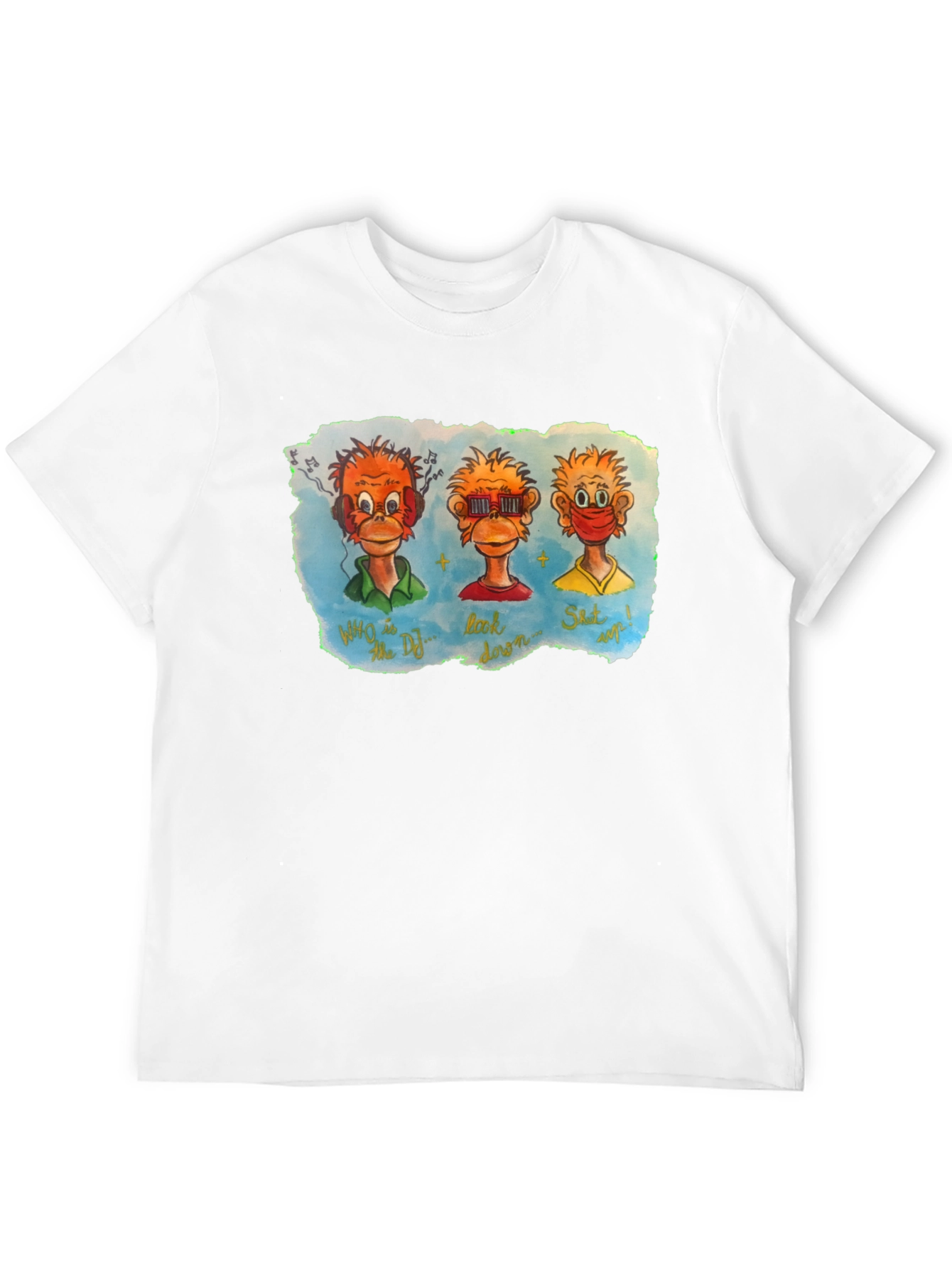 Three Monkeys Graphic T-Shirt