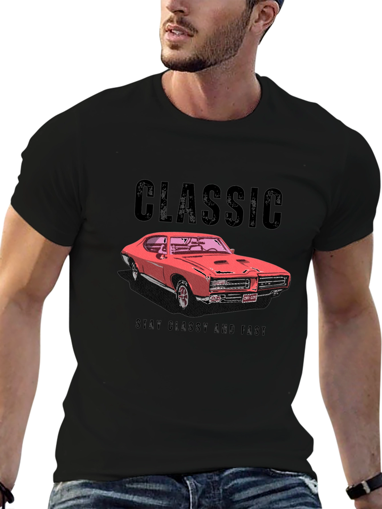Classic Car T-Shirt - Stay Classy and Fast