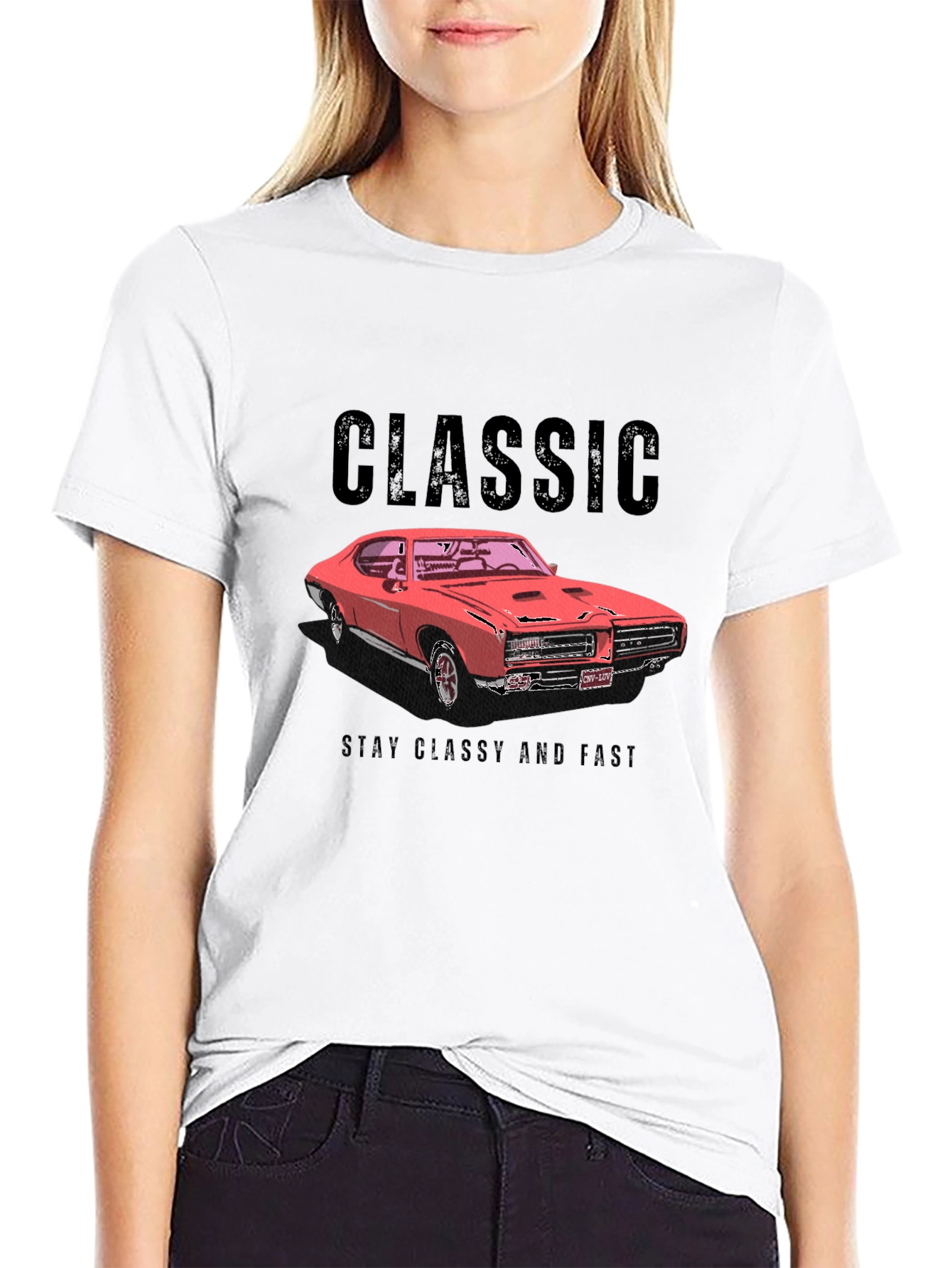 Classic Car T-Shirt - Stay Classy and Fast