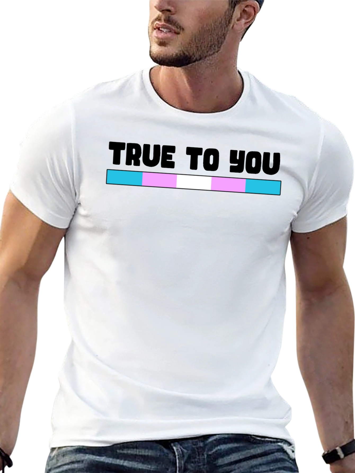True To You Transgender Pride Flag T-Shirt