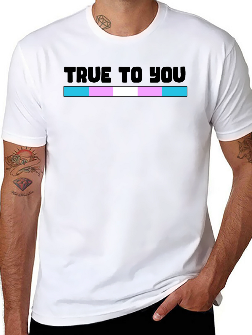 True To You Transgender Pride Flag T-Shirt