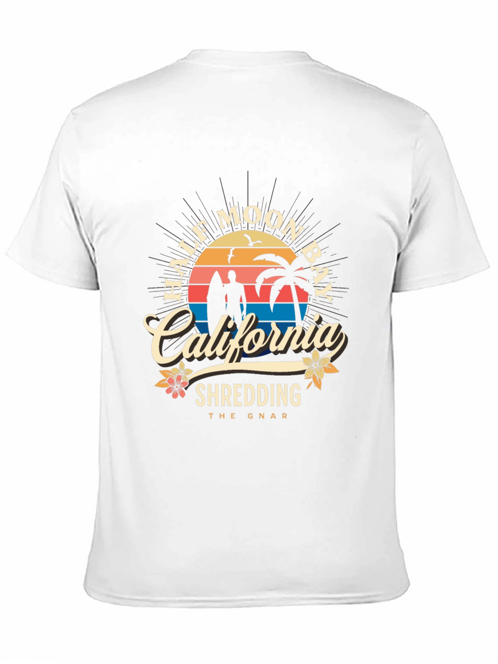 Half Moon Bay California Shredding T-Shirt