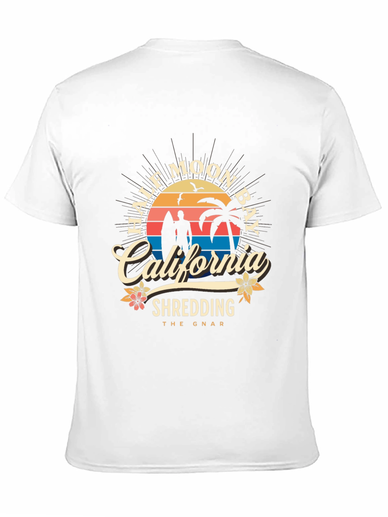 Half Moon Bay California Shredding T-Shirt