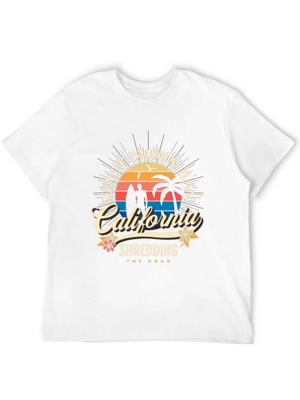 Half Moon Bay California Shredding T-Shirt
