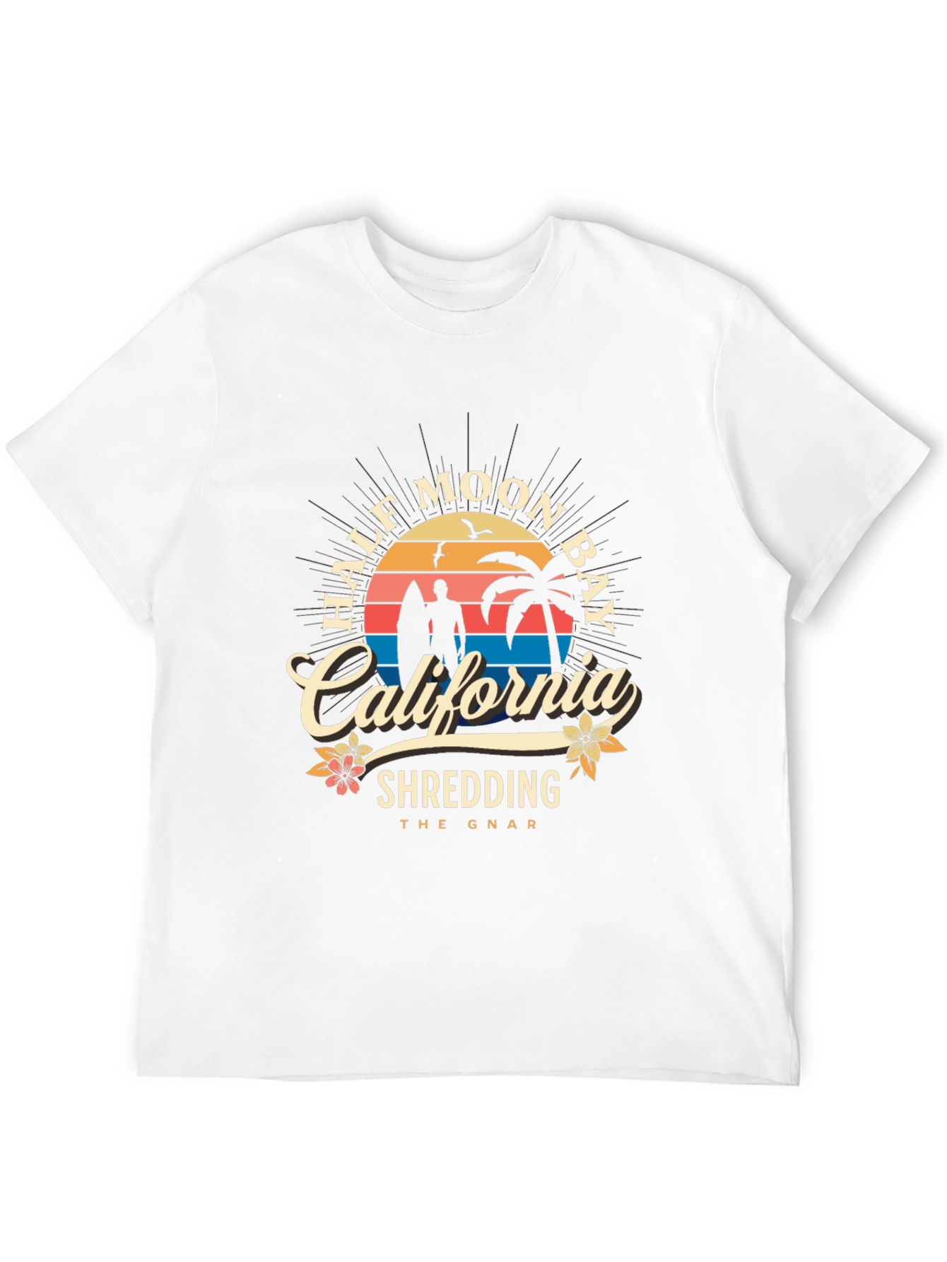 Half Moon Bay California Shredding T-Shirt