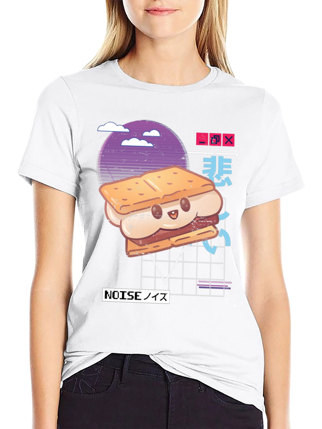 Smores Kawaii Graphic Tee - Anime Style