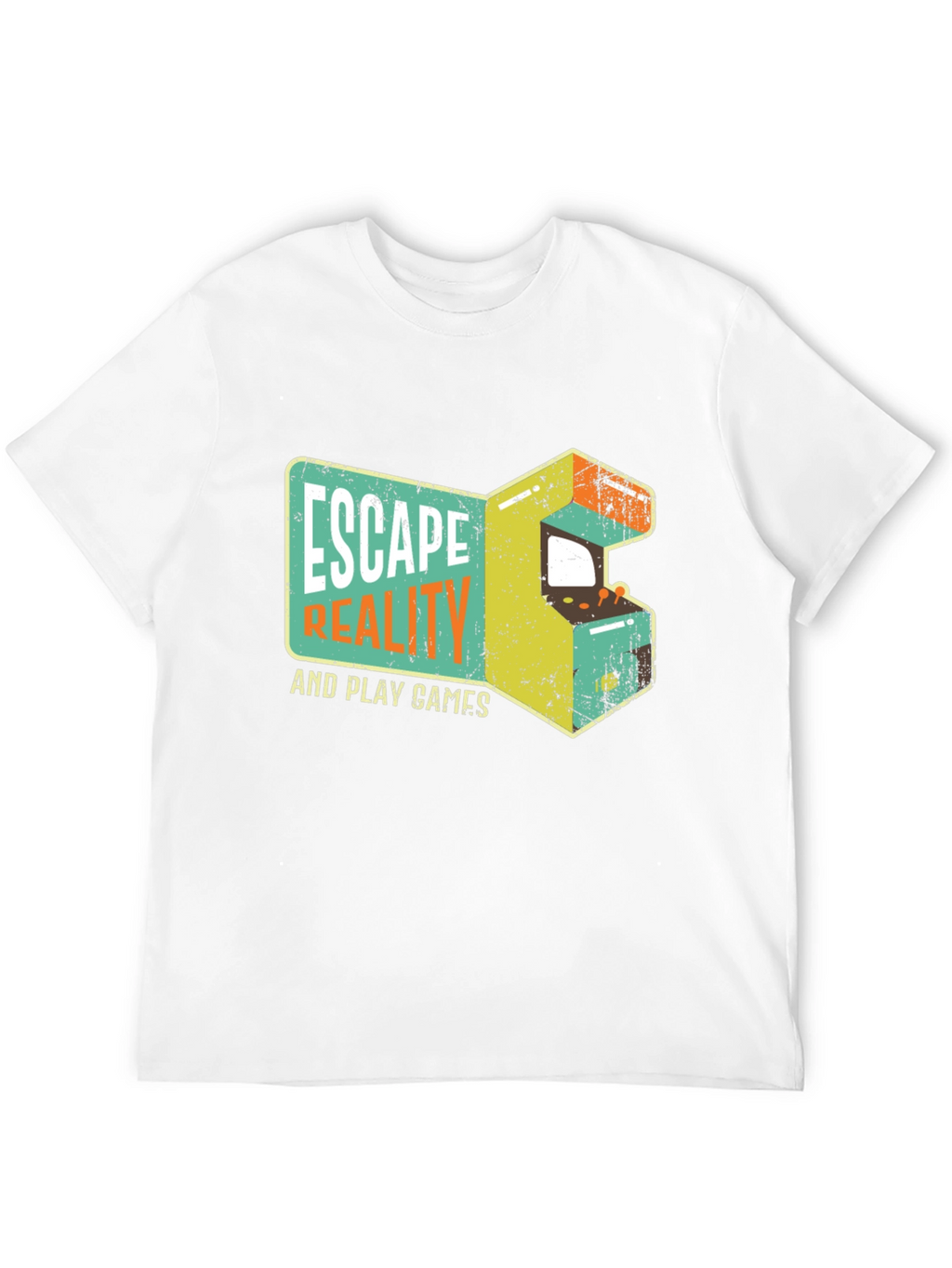 Escape Reality Retro Gaming Black T-Shirt