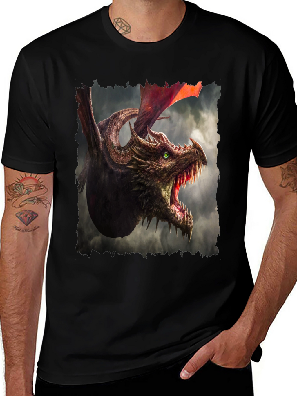 Dragon Graphic Tee - Fantasy T-Shirt