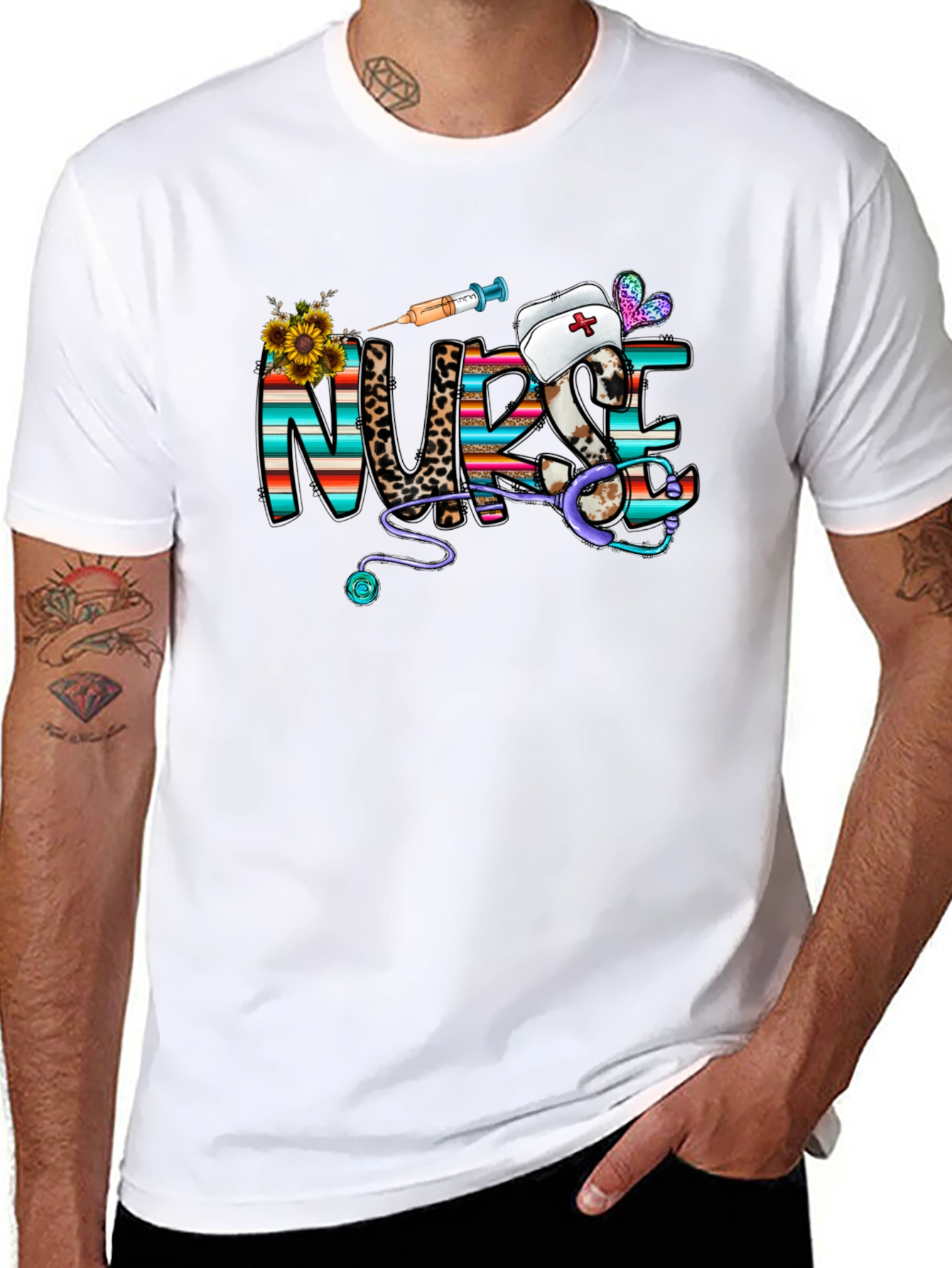 Nurse Graphic T-Shirt - Novelty Healthcare Apparel