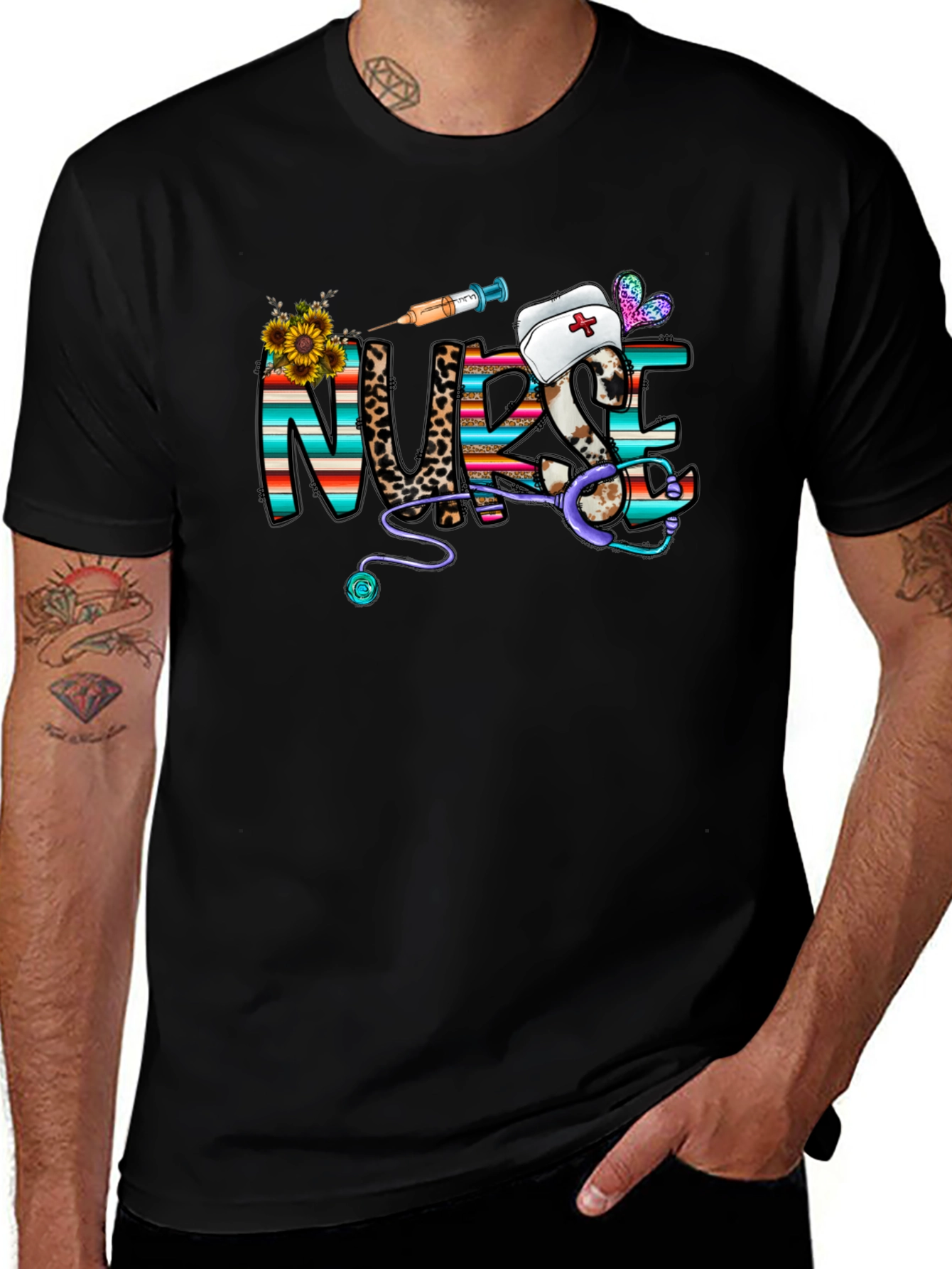 Nurse Graphic T-Shirt - Novelty Healthcare Apparel