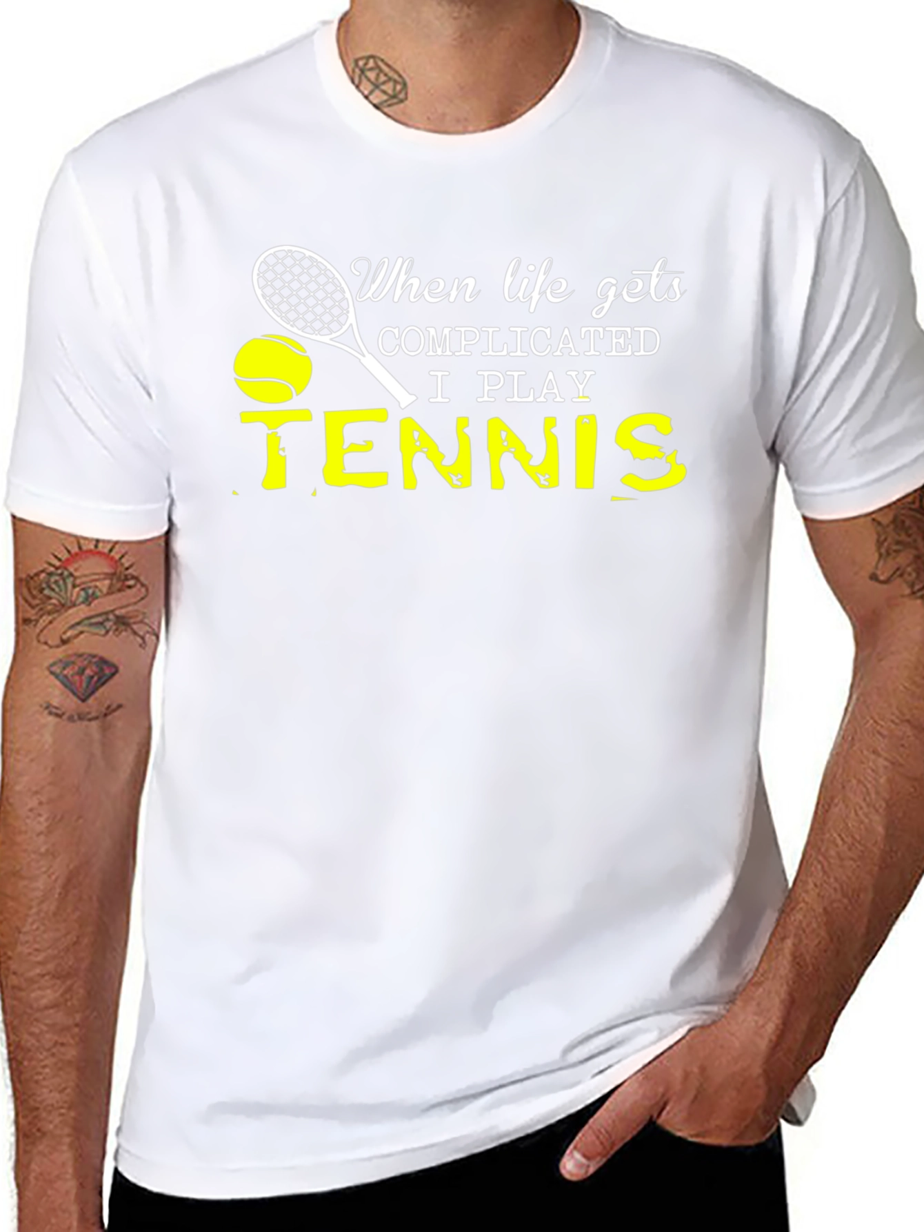 Complicated Life Tennis T-Shirt
