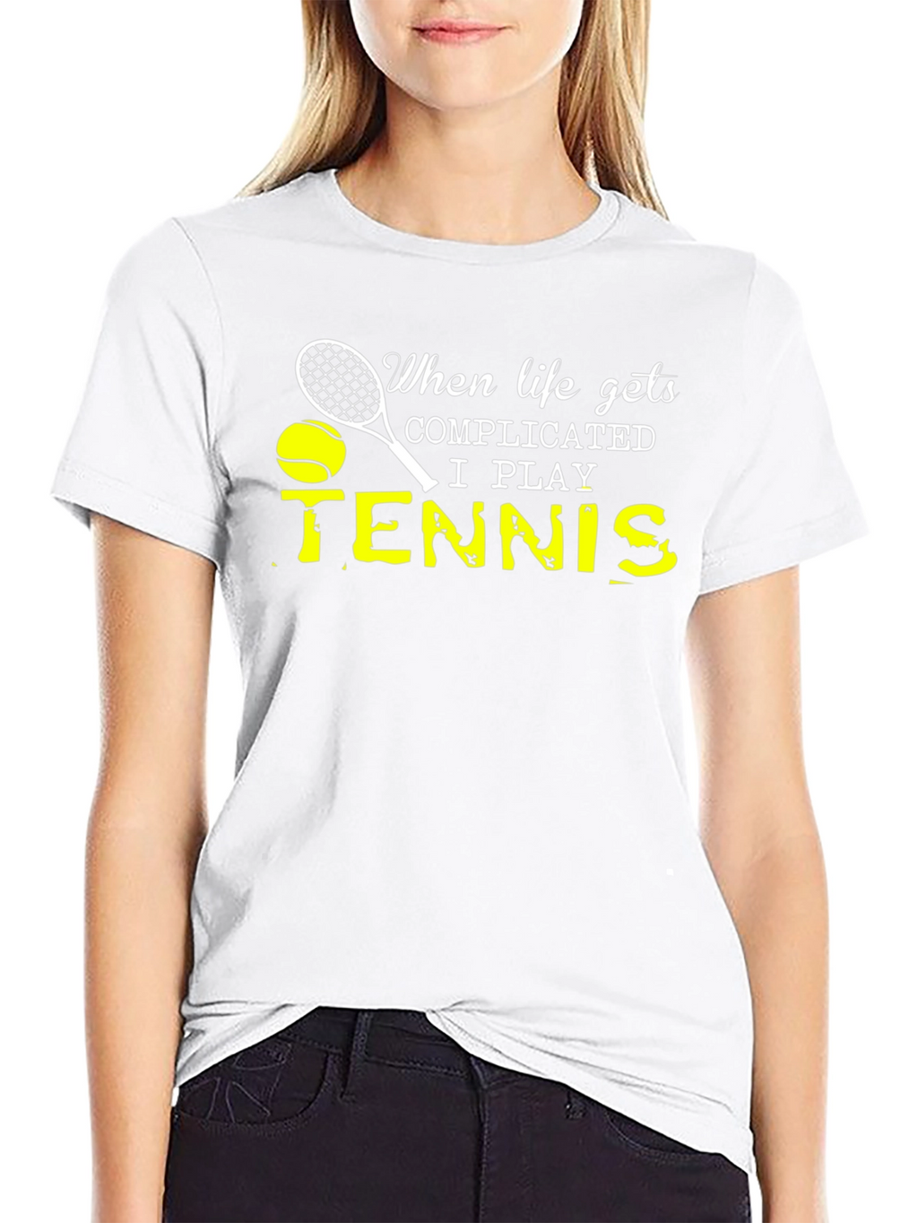 Complicated Life Tennis T-Shirt