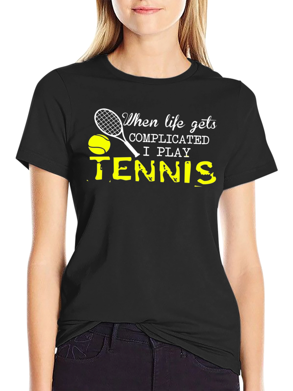 Complicated Life Tennis T-Shirt