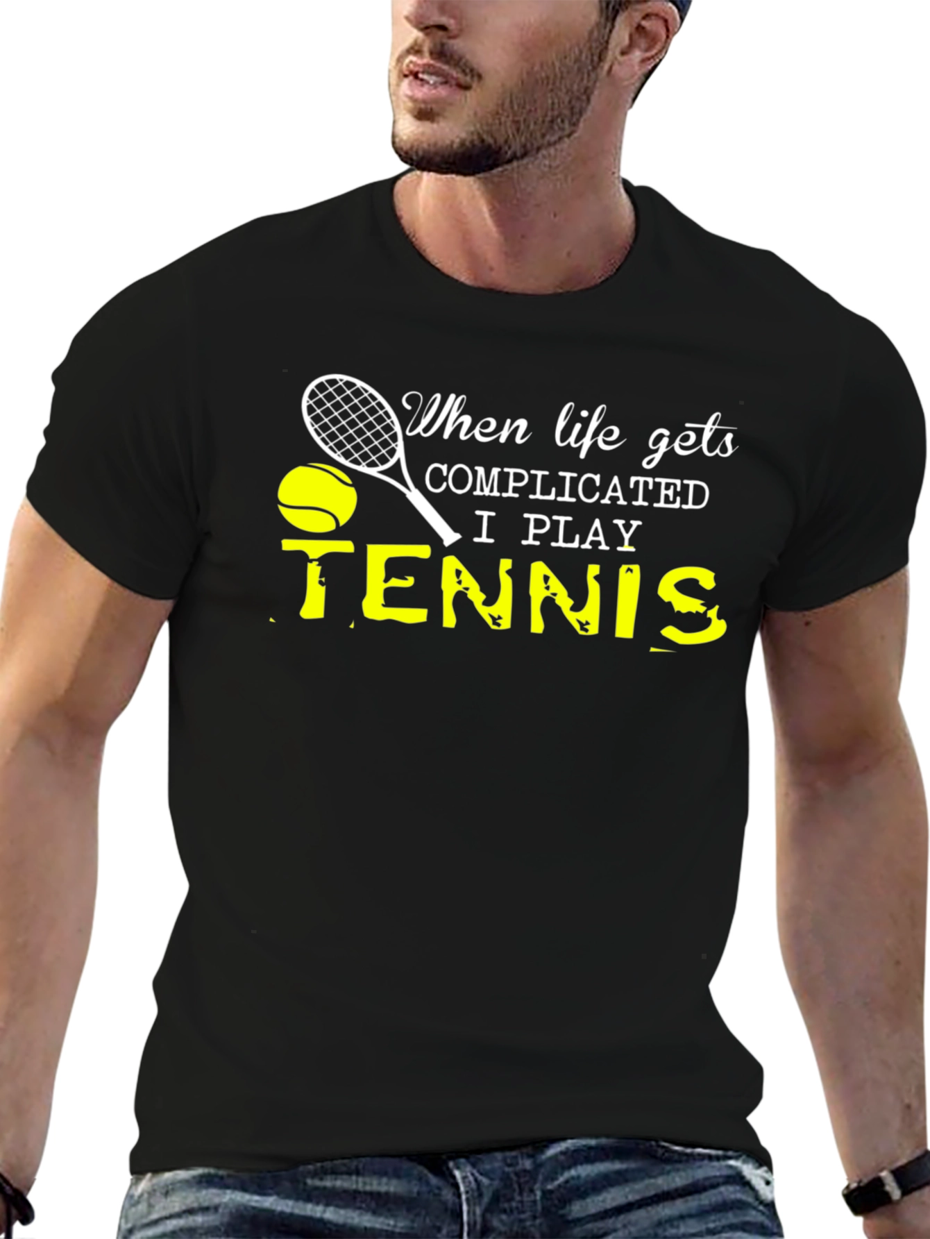 Complicated Life Tennis T-Shirt