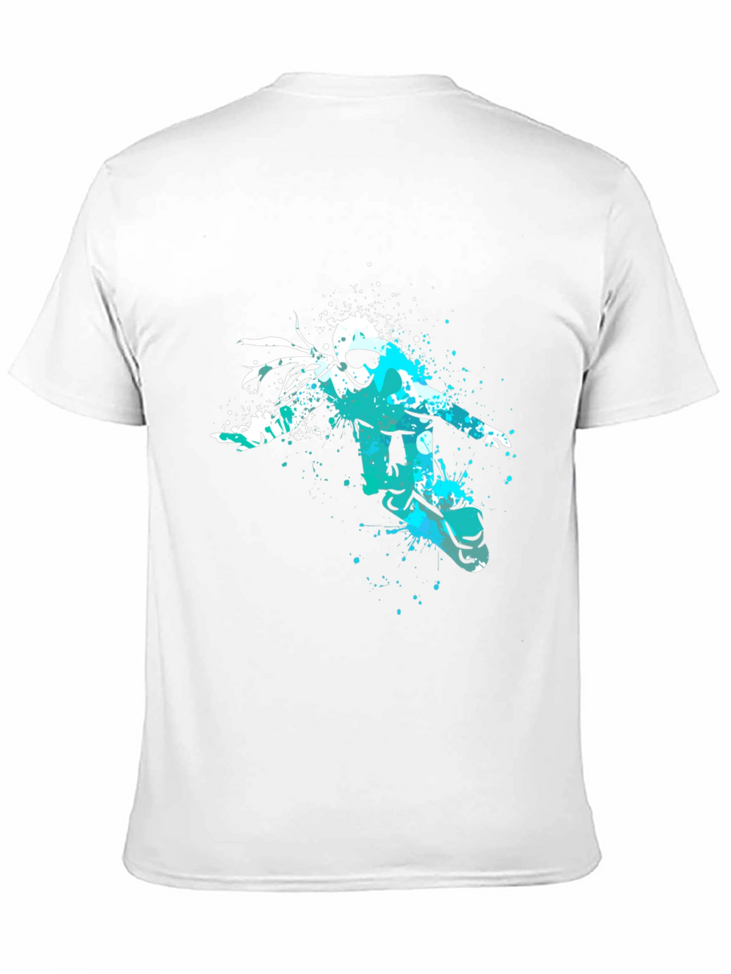 Snowboarder Graphic Tee - Black Cotton Comfort