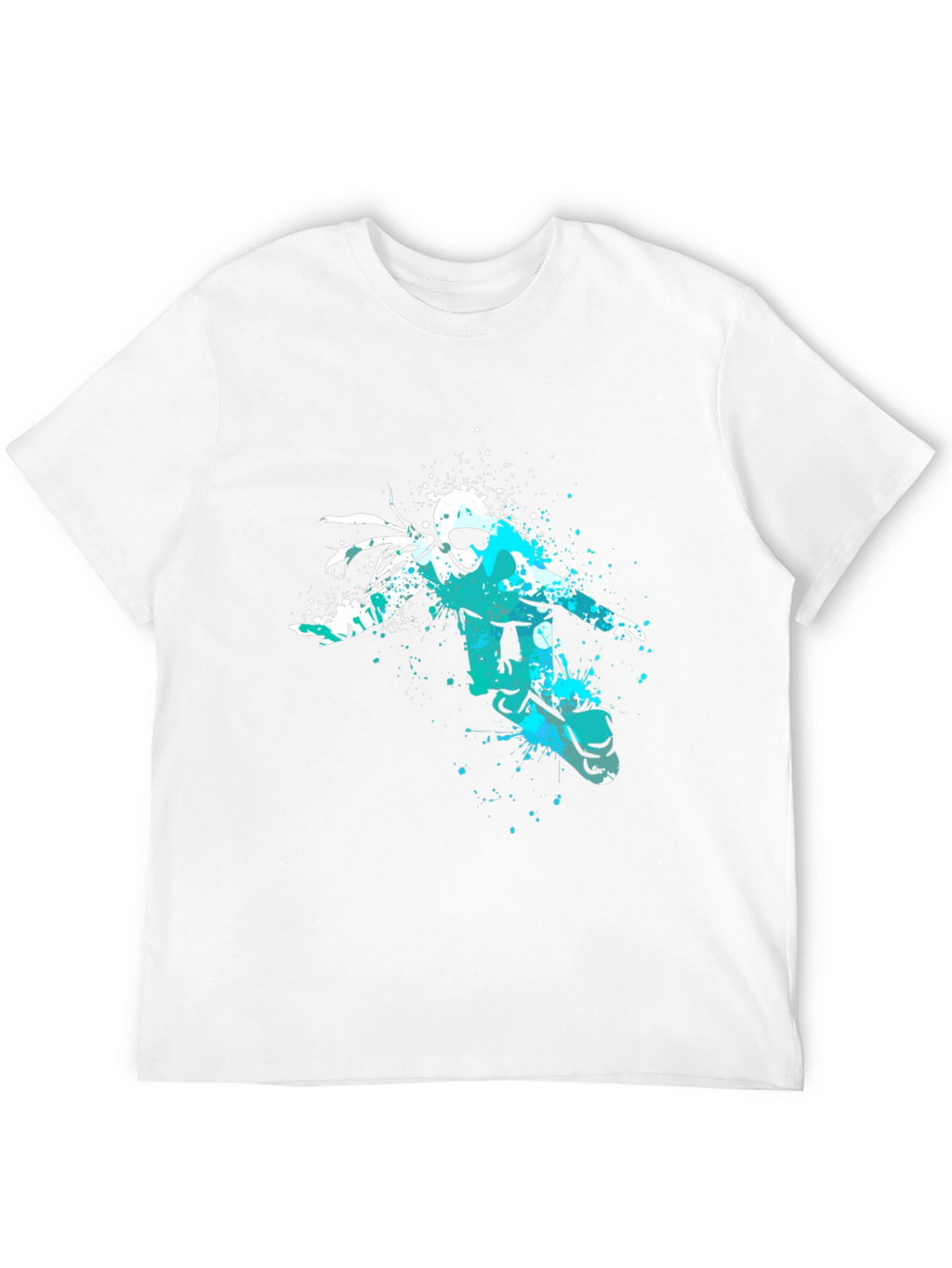 Snowboarder Graphic Tee - Black Cotton Comfort