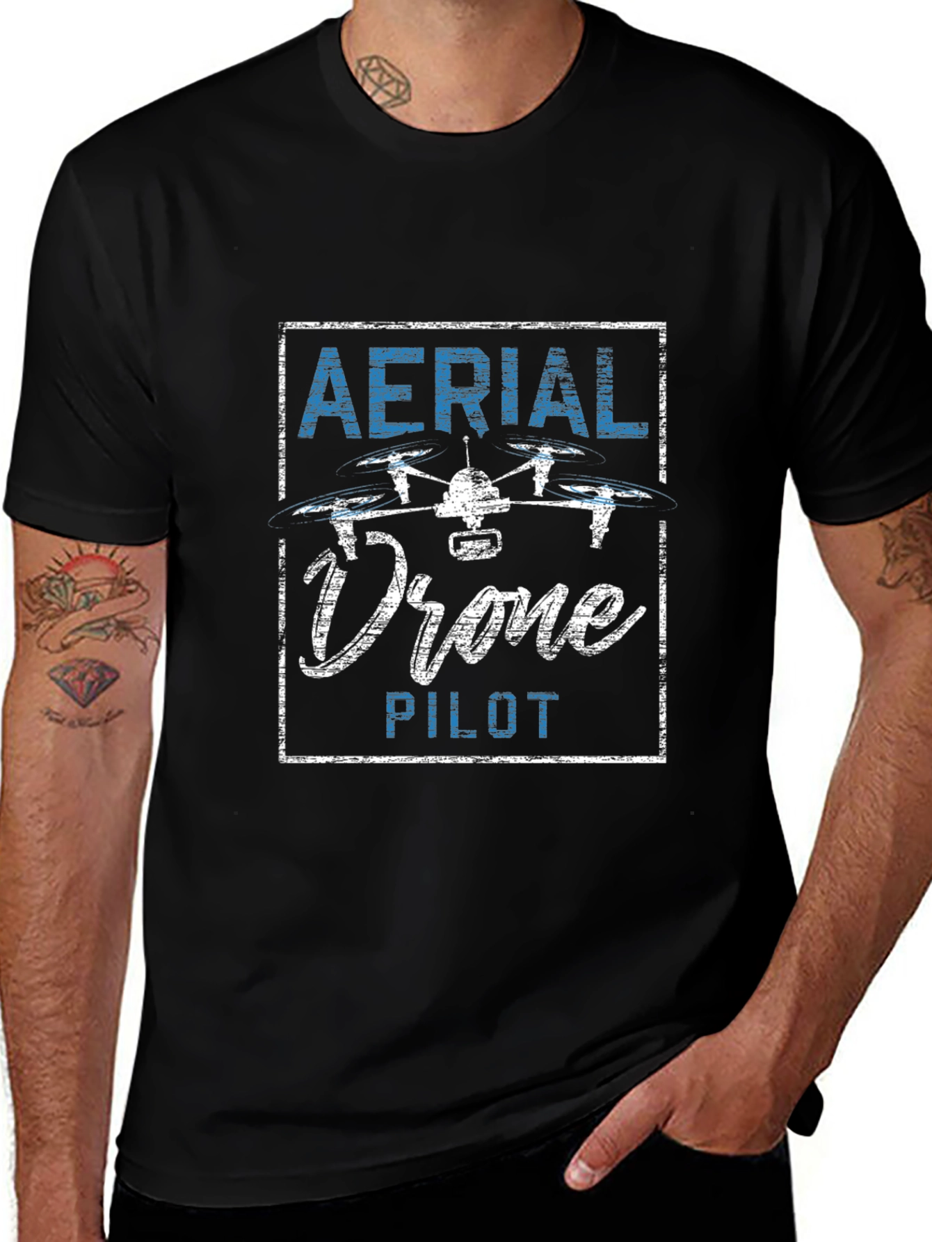 Aerial Drone Pilot T-Shirt - Unique Design