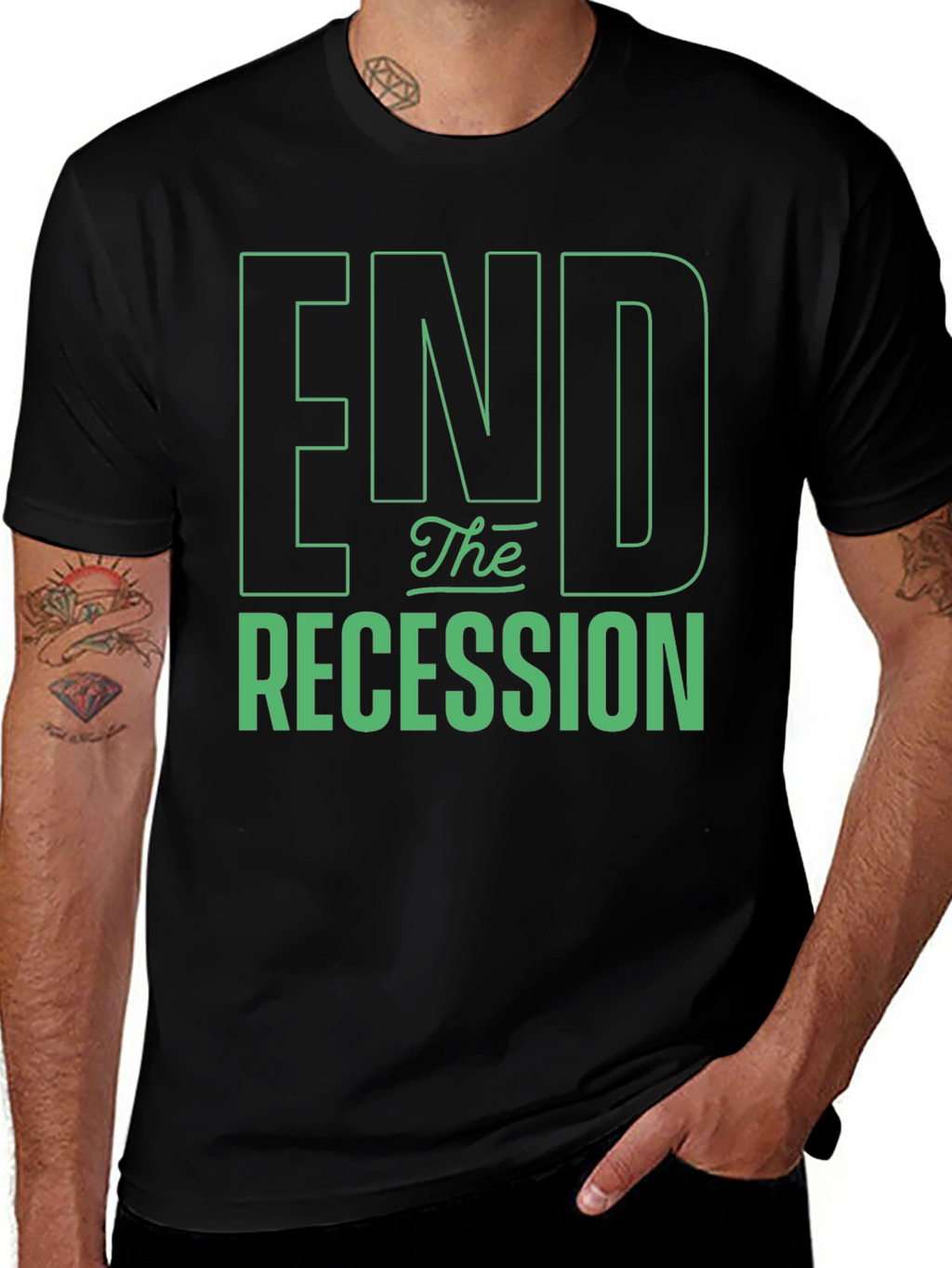 End the Recession Graphic T-Shirt