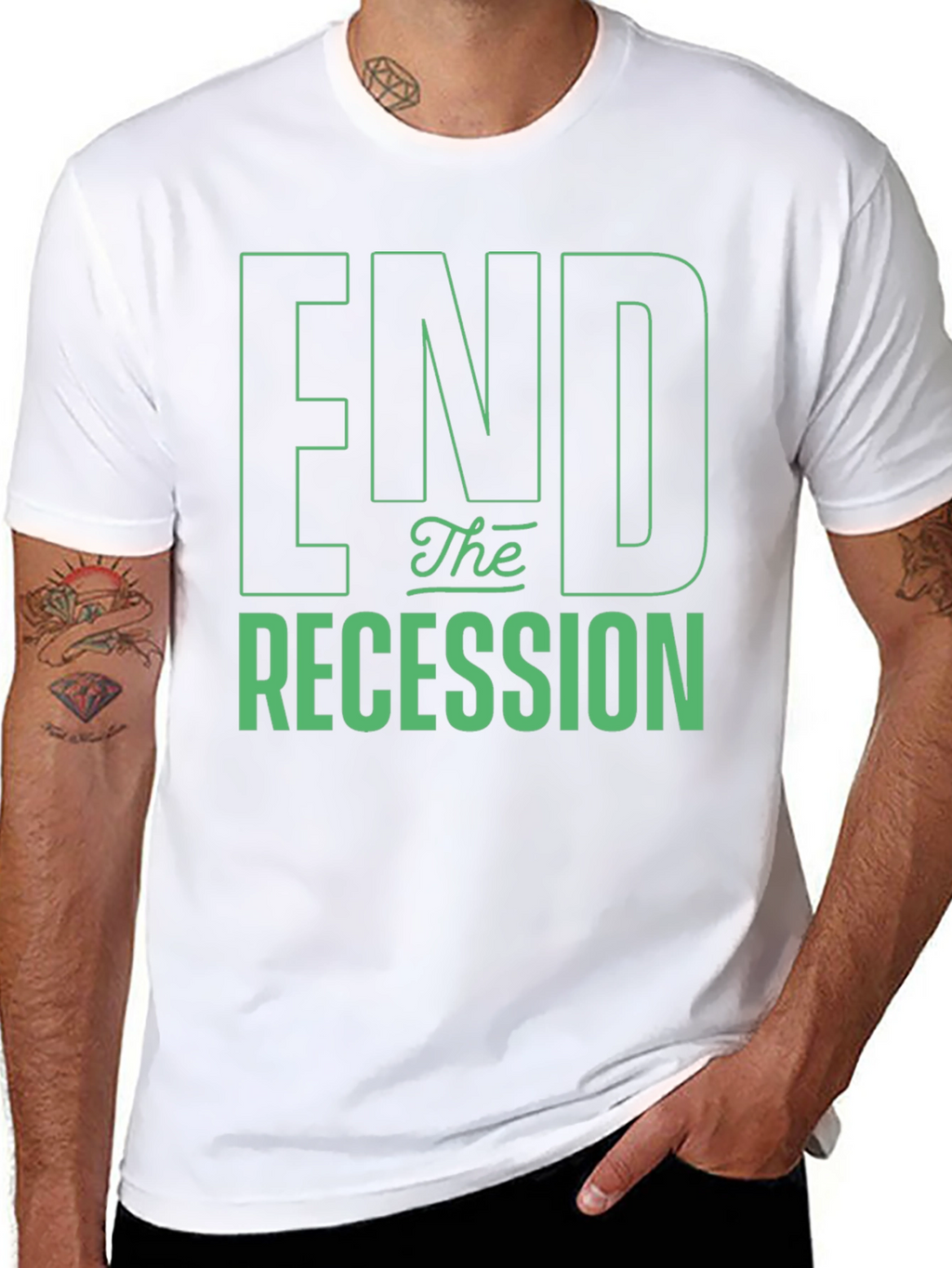 End the Recession Graphic T-Shirt