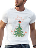 Festive Christmas Tree Bird T-Shirt