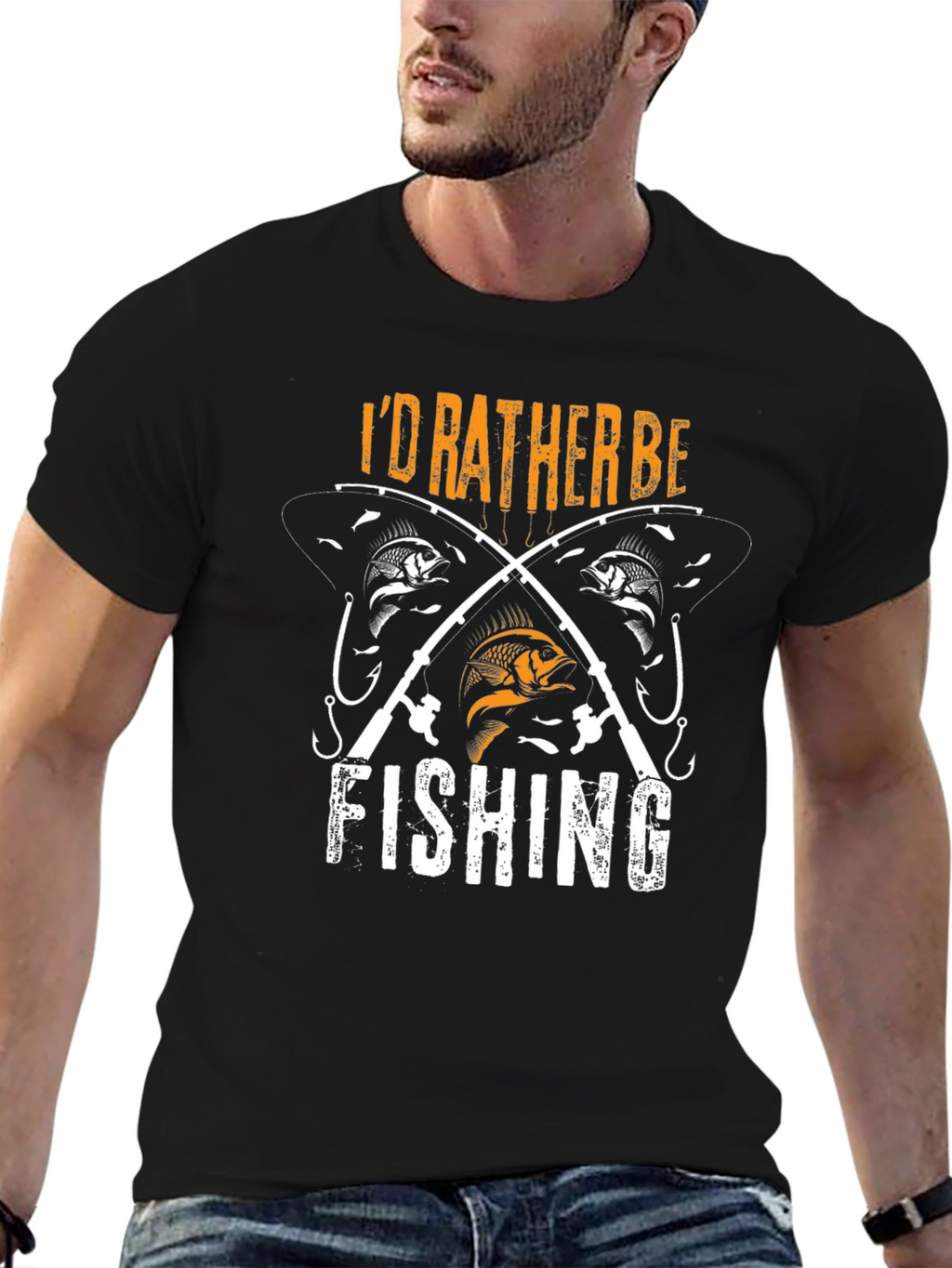 Id Rather Be Fishing Graphic T-Shirt