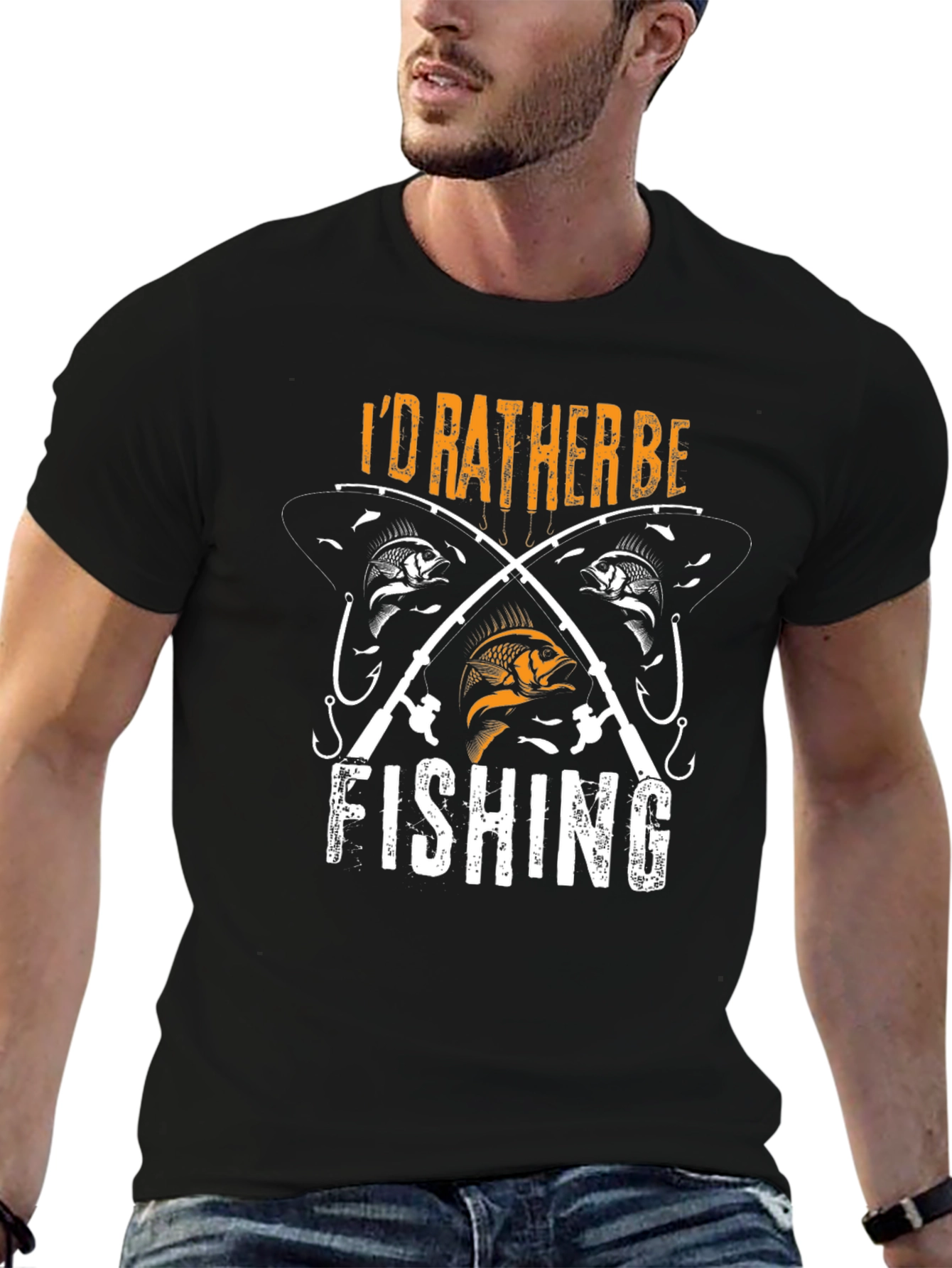 Id Rather Be Fishing Graphic T-Shirt