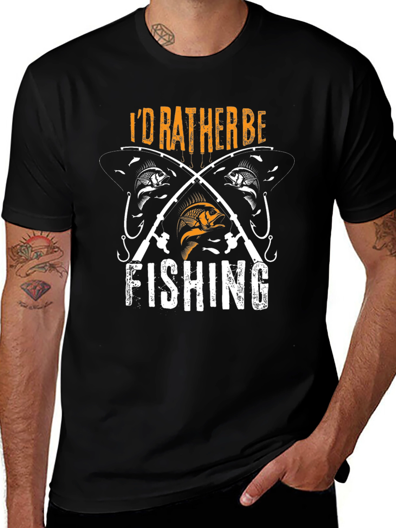 Id Rather Be Fishing Graphic T-Shirt