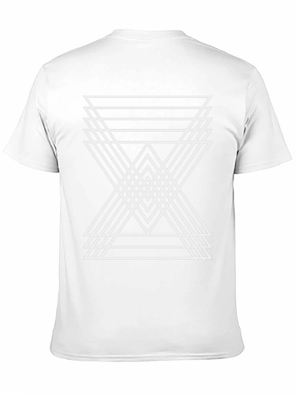 Geometric Triangle Graphic Tee - Mens Black T-Shirt