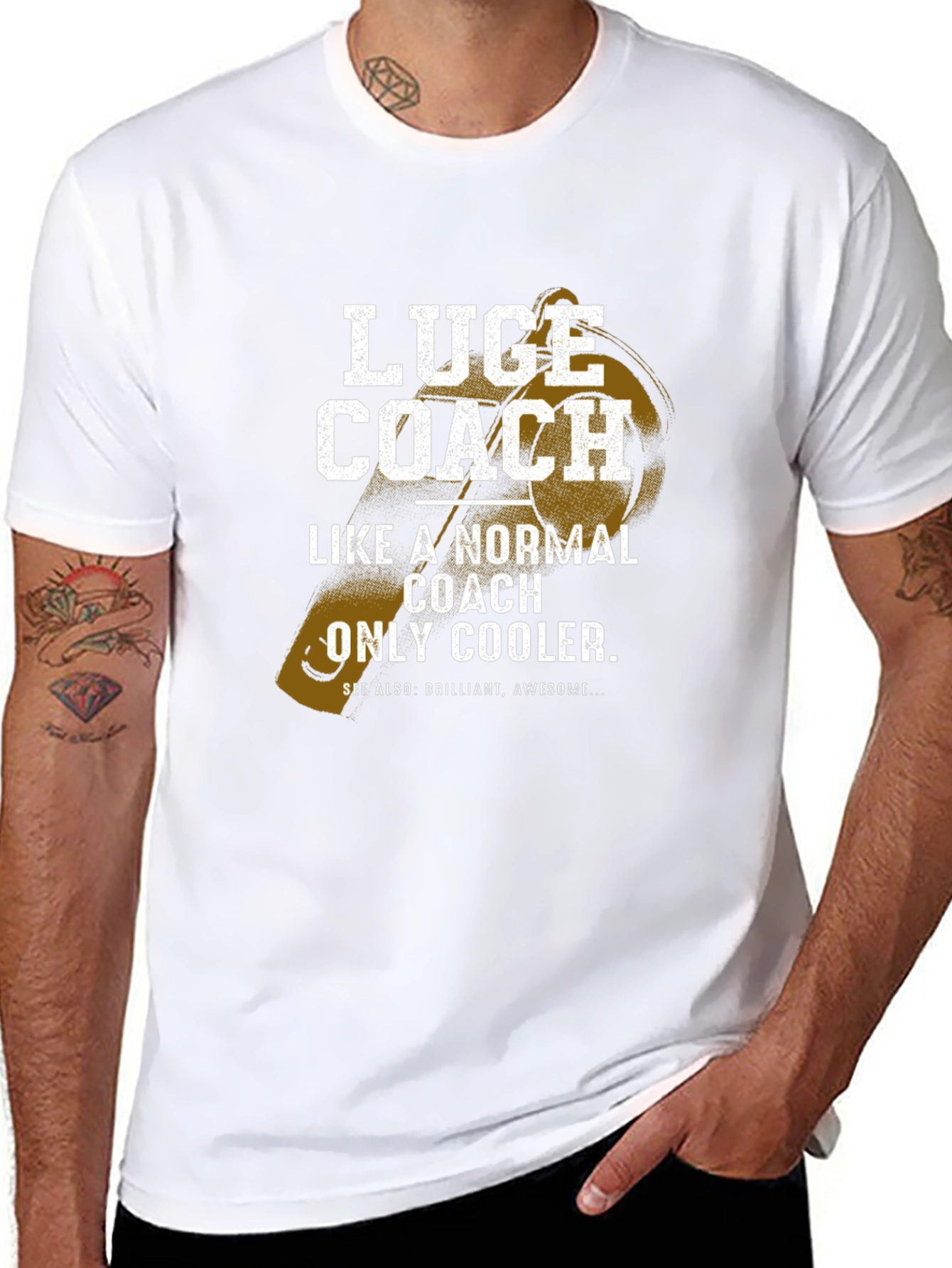 Luge Coach T-Shirt - Normal Coach Only Cooler!