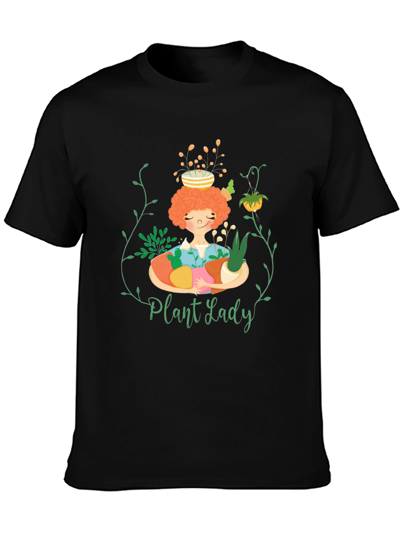 Plant Lady Graphic Tee - Soft Cotton Casual T-Shirt