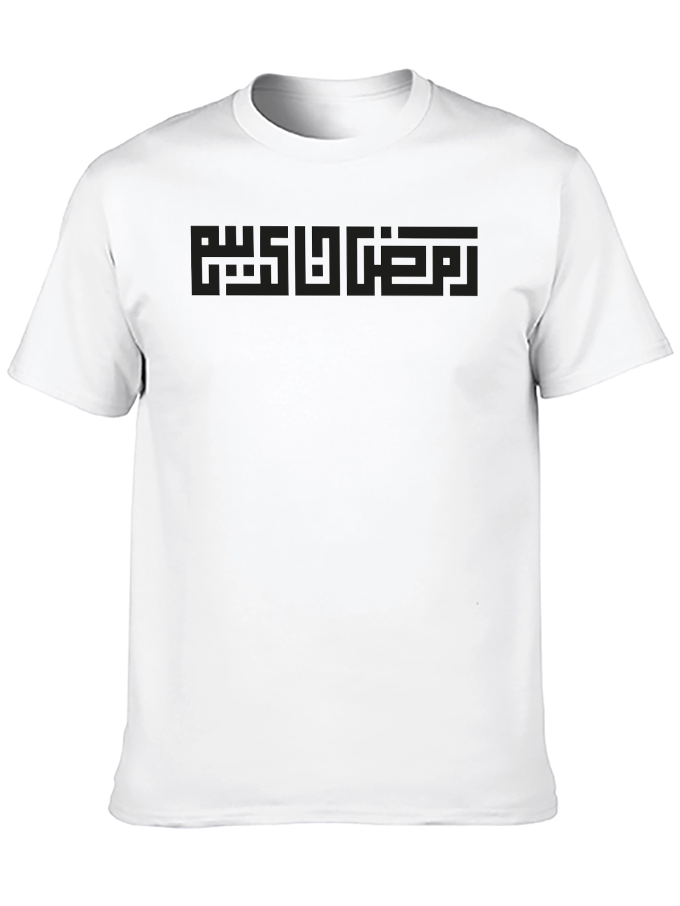 Modern Black T-Shirt with Geometric Design