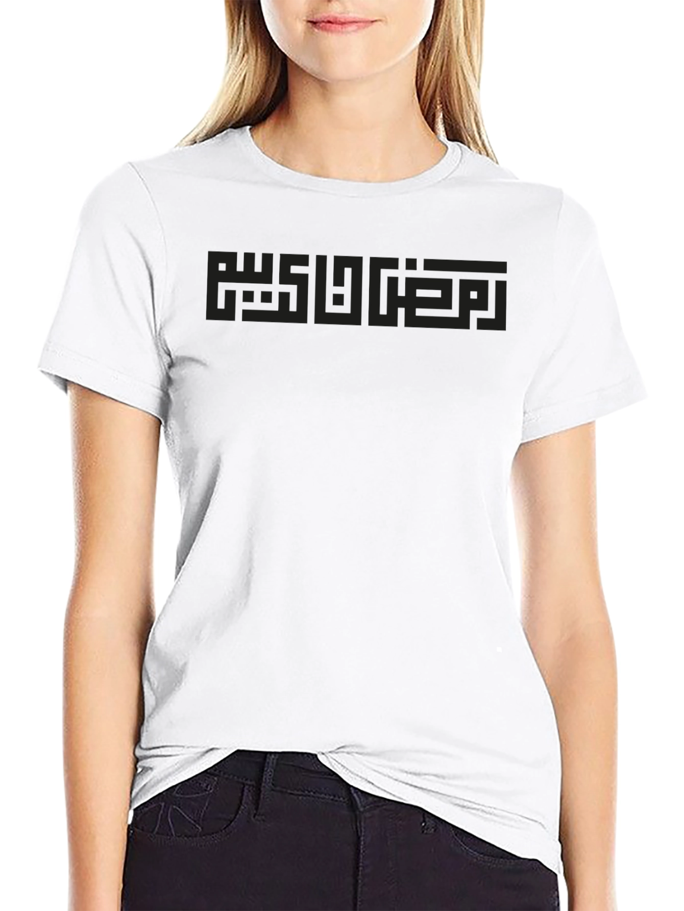 Modern Black T-Shirt with Geometric Design