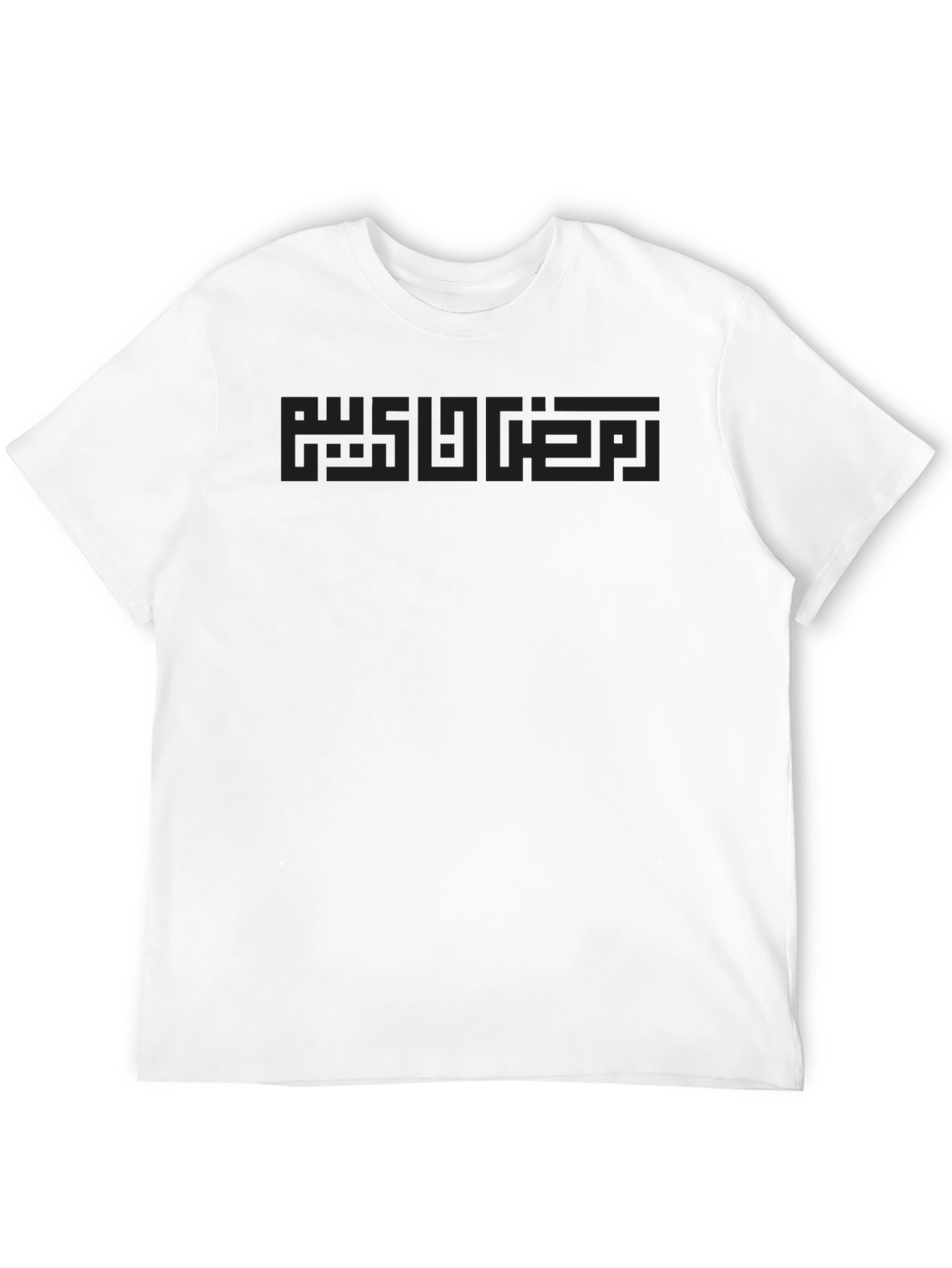 Modern Black T-Shirt with Geometric Design