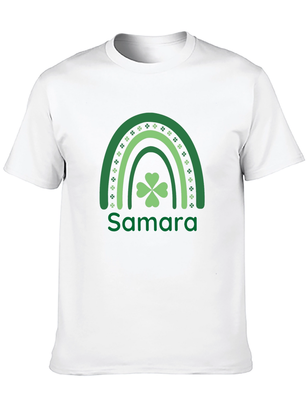 St. Patricks Day Rainbow Shamrock Personalized T-Shirt