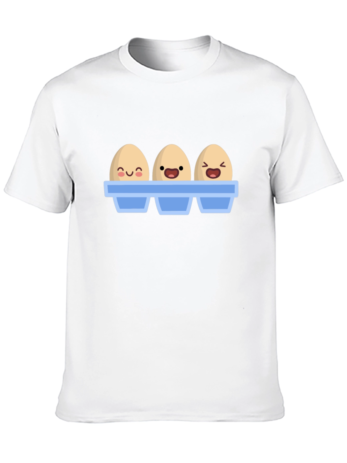 Funny Cartoon Eggs T-Shirt Novelty Graphic Tee