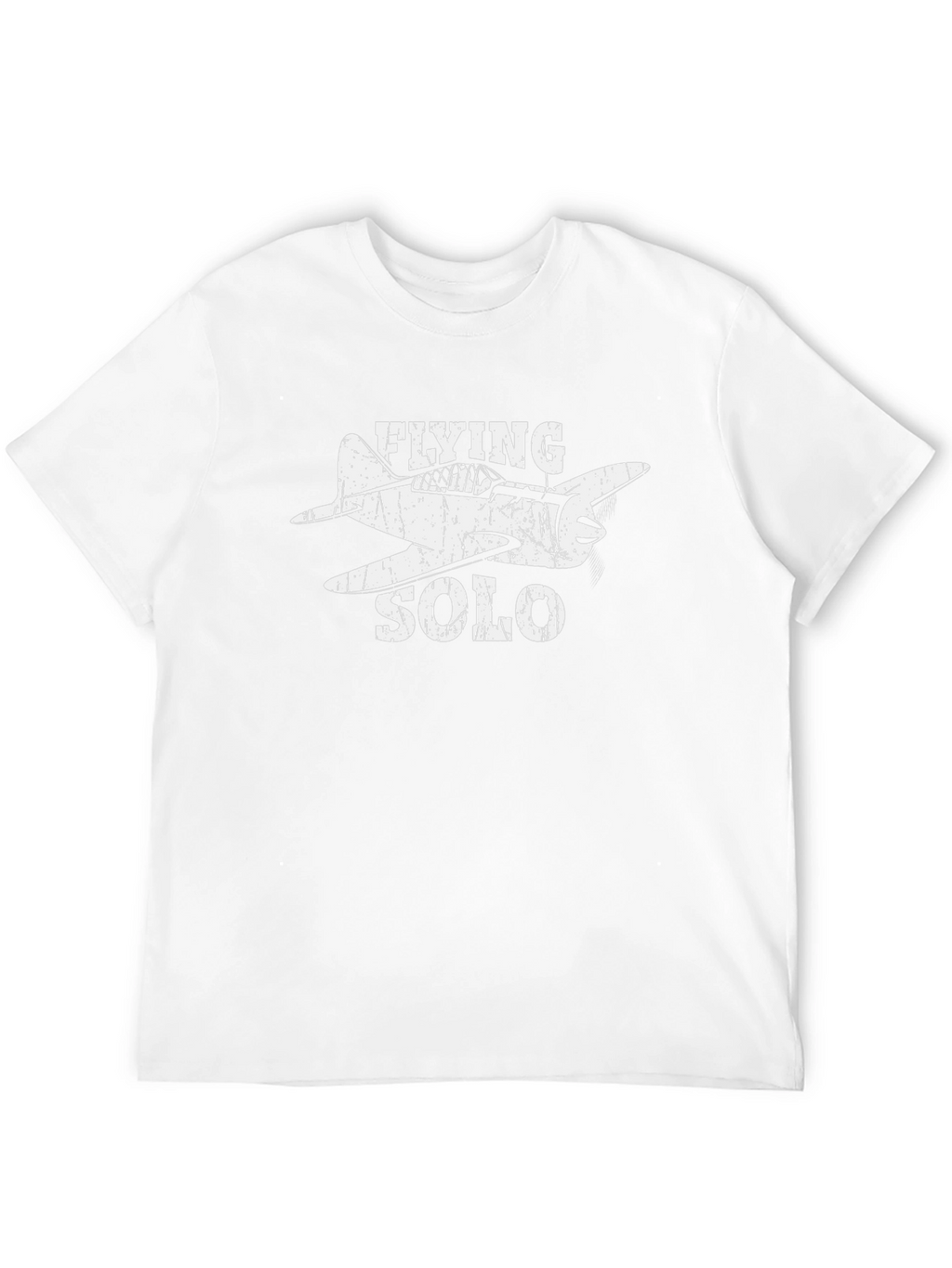 Flying Solo Airplane Graphic Tee - Pilot Aviation Shirt